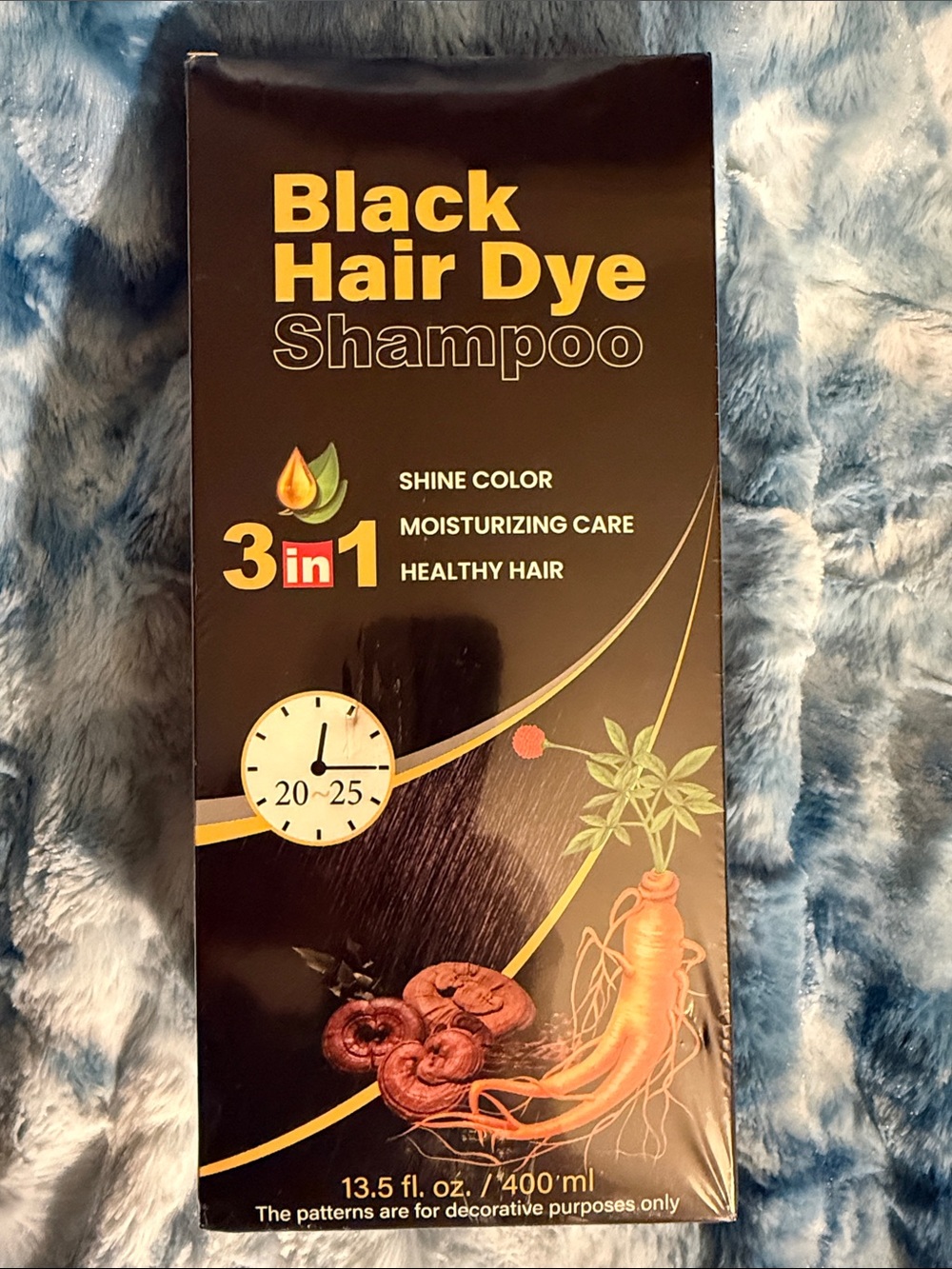 🍁 Black Hair Dye Shampoo 3 in 1 for Men and Women